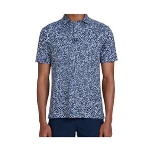 Men's Bad Birdie Drippity Drip Remix Athletic Golf Shirt Sleeve Polo Blue XL